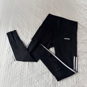 Adidas Black and White 3/4 Leggings